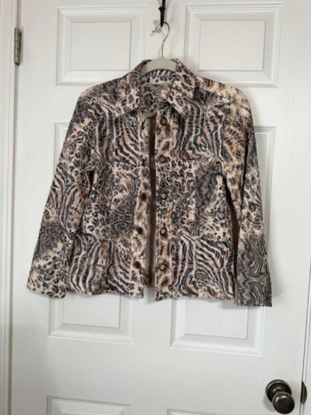 J Bee Animal Print Jacket - Size PM